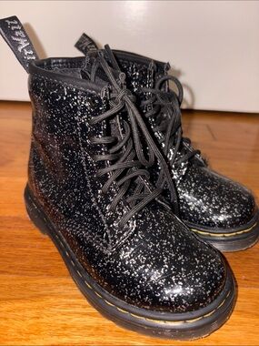 Dr. Martens Toddler Glitter Boots- Size 9